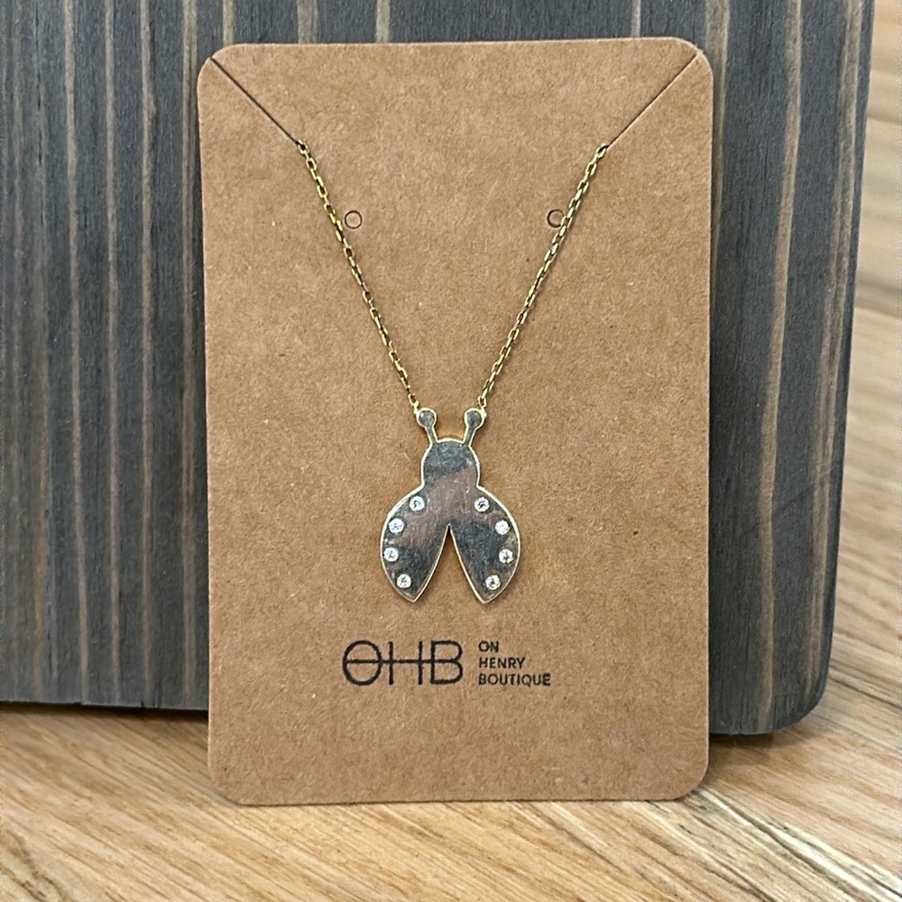 Sterling Silver Ladybug Necklace